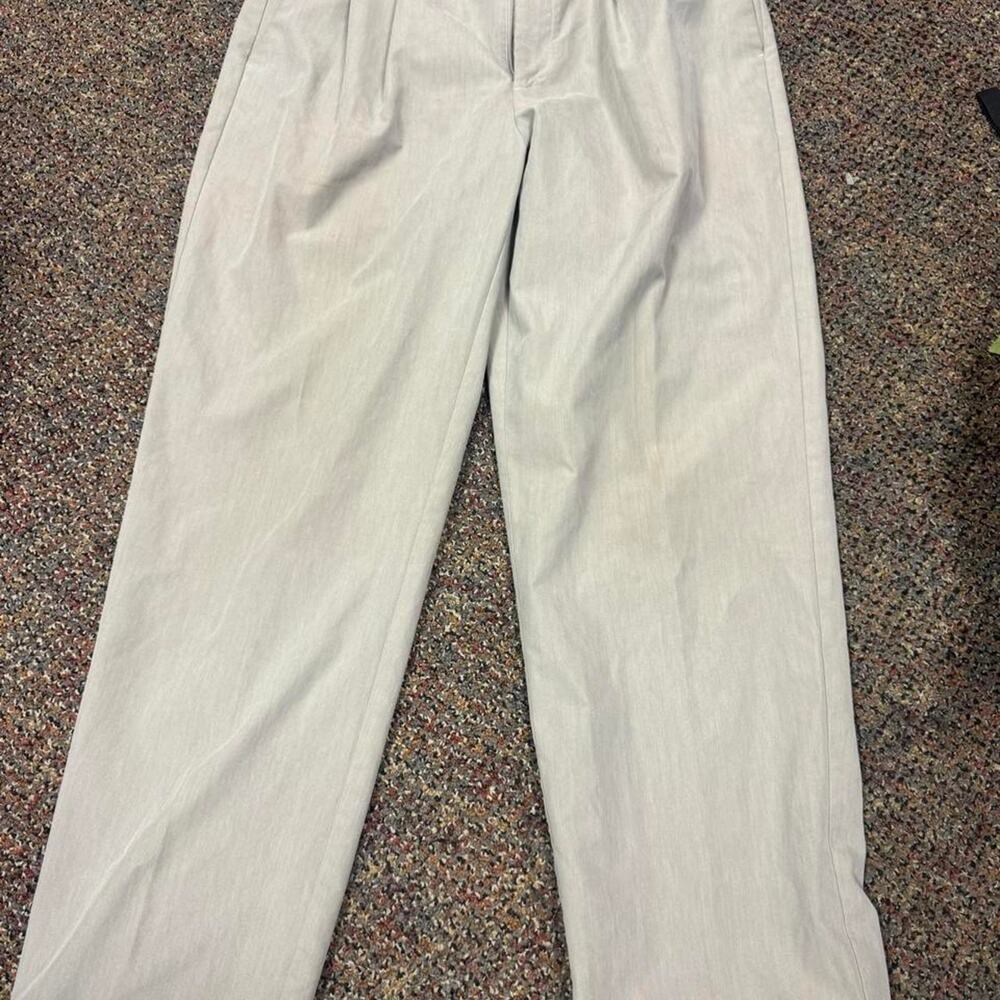 PING Men’s Golf Pants 34x32 Beige Pleated